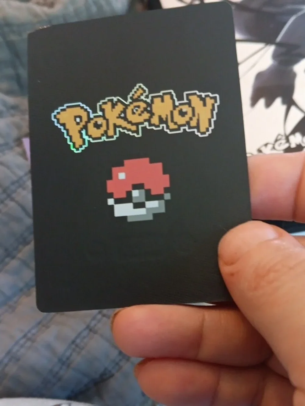 Pokemon Purple Holographic Mewtwo Trading Card